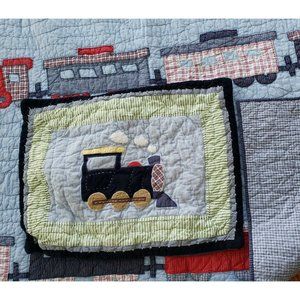 Pottery Barn Kids Train Locomotive Twin Quilt